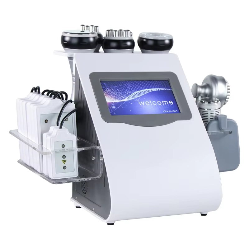 Professional ultrasonic cavitation slimming machine with multiple attachments and touchscreen. - HUIMAIN