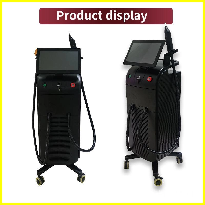 Two black medical aesthetic laser machines with touchscreens. - HUIMAIN