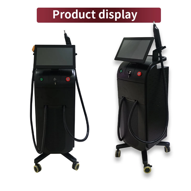 Two black medical aesthetic laser machines with touchscreens. - HUIMAIN
