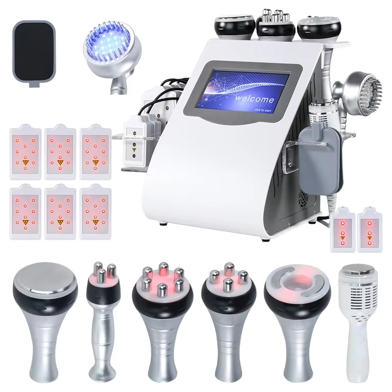 Professional ultrasonic cavitation slimming machine with various attachments. - HUIMAIN