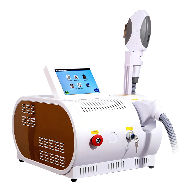 Hair removal machine in use at beauty salon