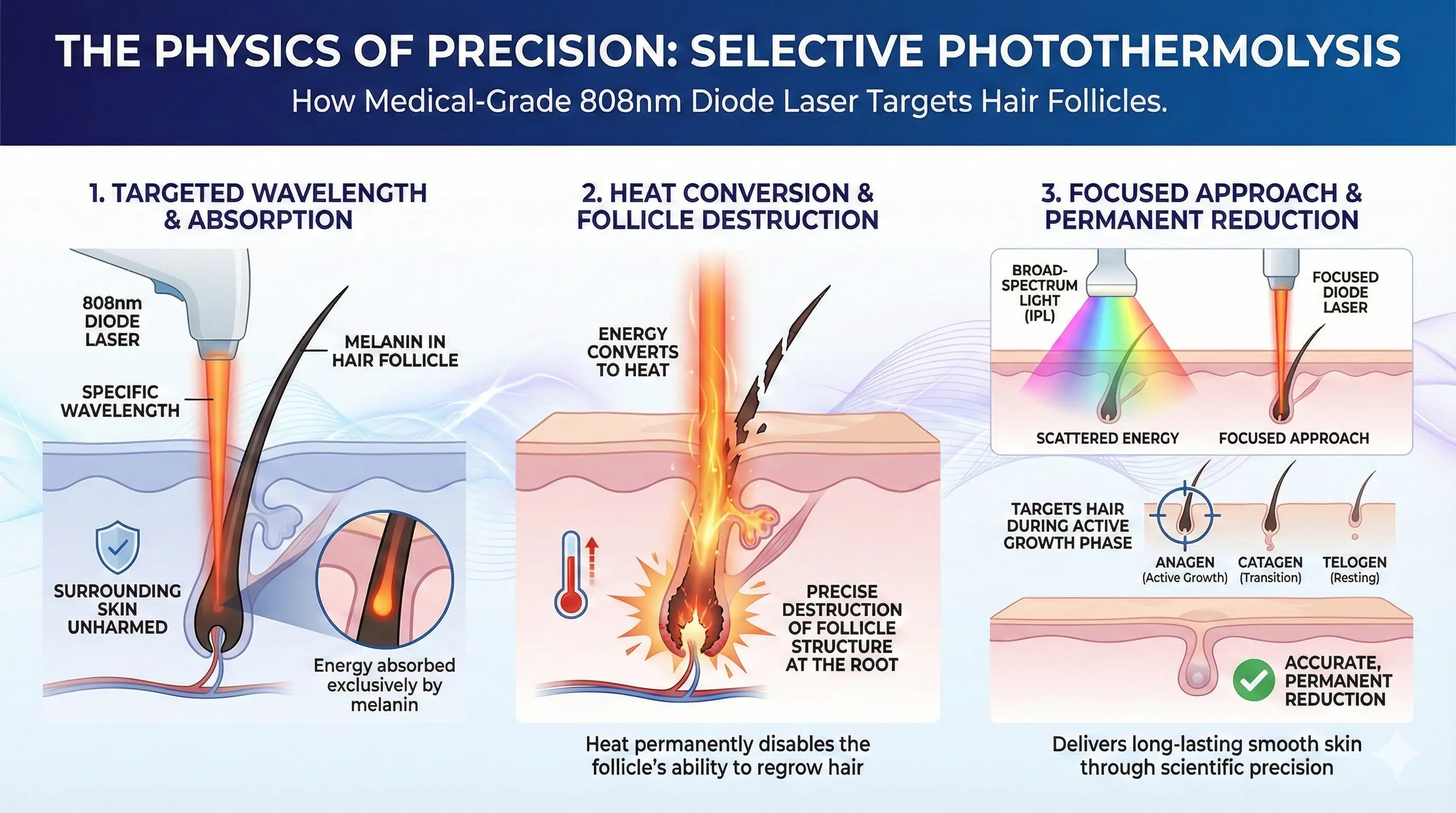 Laser Hair Removal MachineThe Physics of Precision Selective Photothermolysis - HUIMAIN