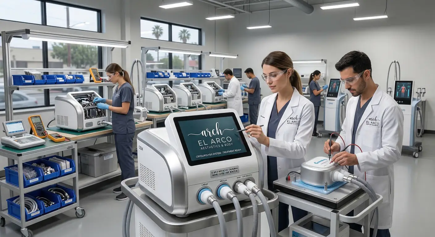 OEM Body Slimming Equipment manufacturing and custom branding interface.