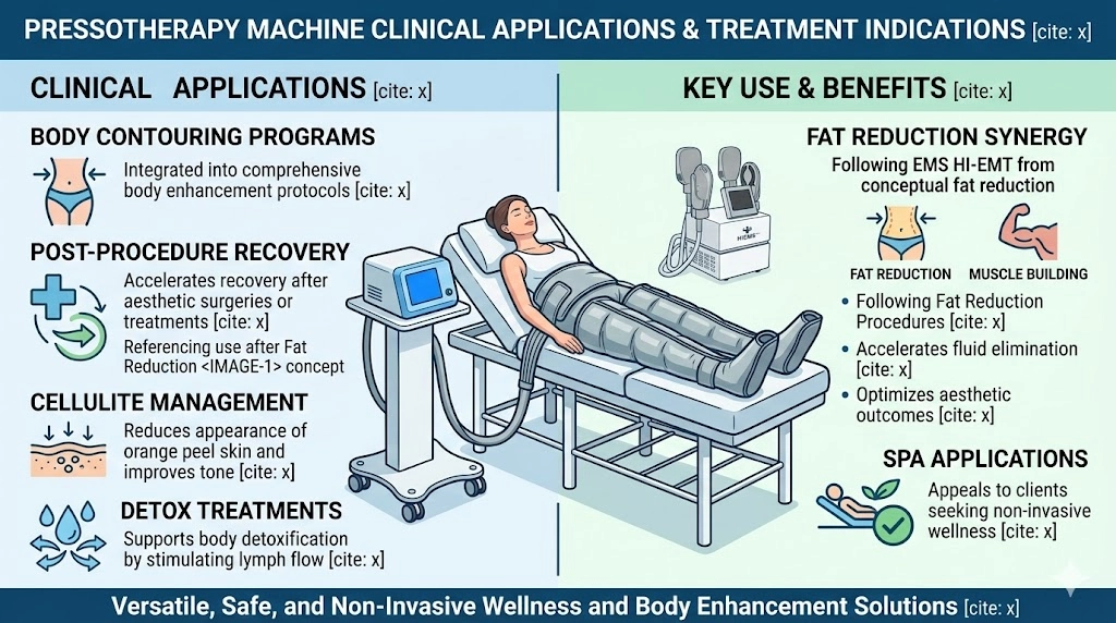 Pressotherapy Machine Clinical Applications & Treatment Indications - HUIMAIN