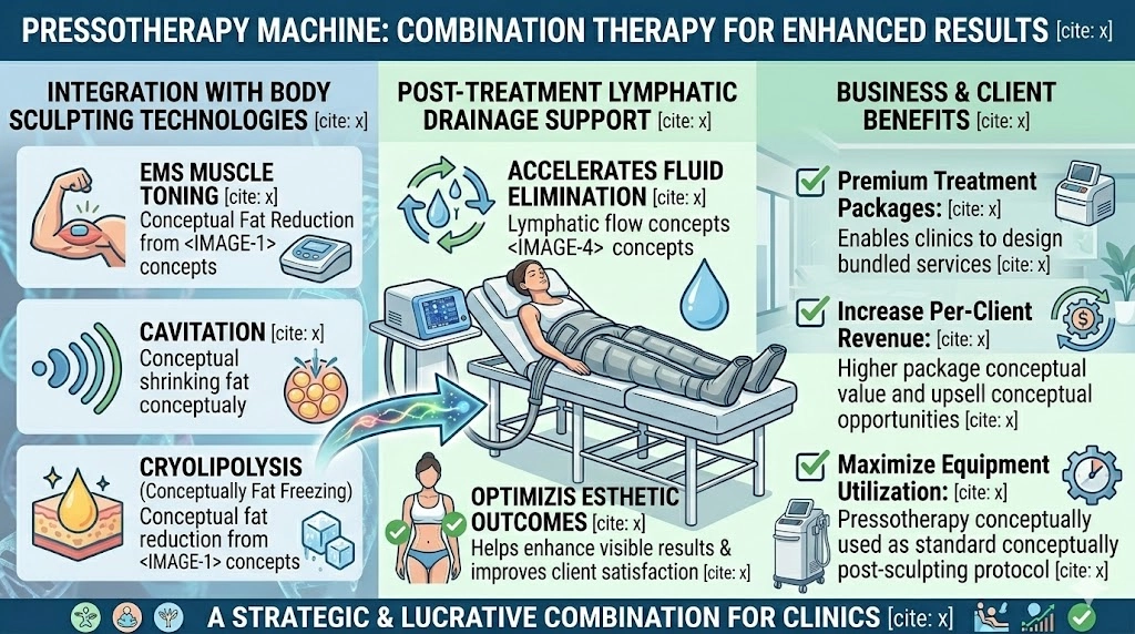 Pressotherapy Machine  Combination Therapy for Enhanced Results - HUIMAIN