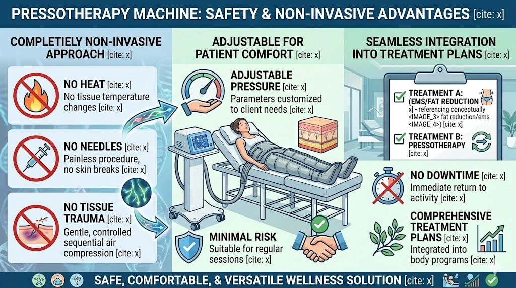 Pressotherapy Machine Safety & Non-Invasive Advantages - HUIMAIN