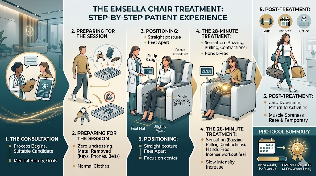 The Emsella Chair Treatment A Step-by-Step Patient Experience