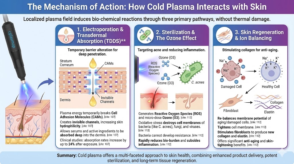 The Mechanism of Action How Cold Plasma Interacts with Skin The Mechanism of Action How Cold Plasma Interacts with Skin