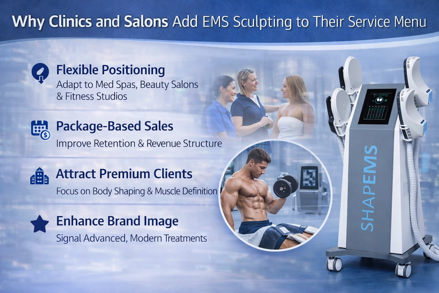 Why Clinics and Salons Add EMS Sculpting to Their Service Menu - HUIMAIN