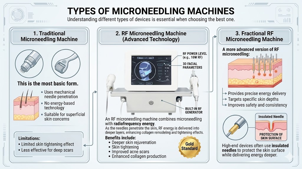 ypes of Microneedling Machines