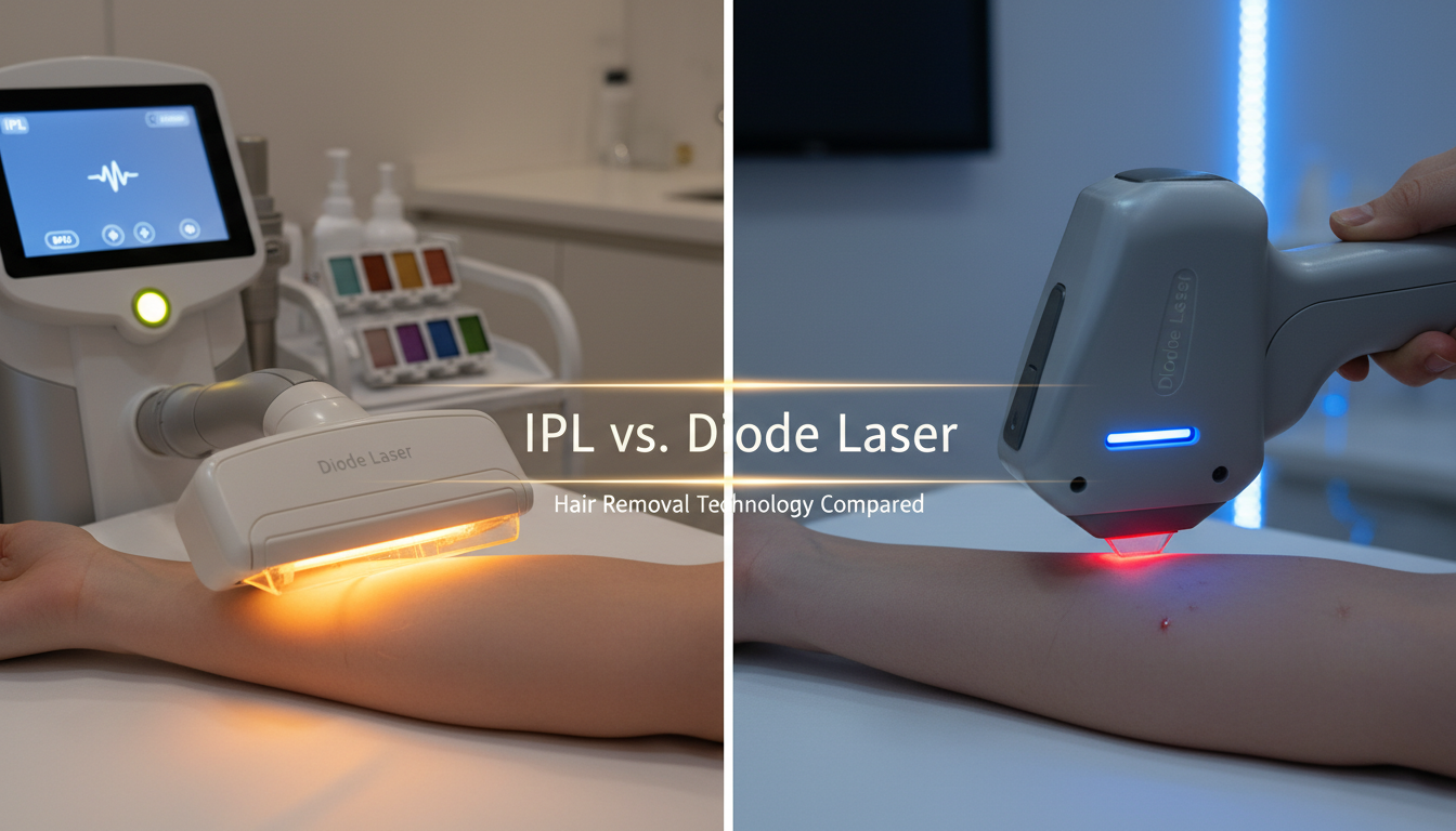 IPL vs diode laser hair removal
