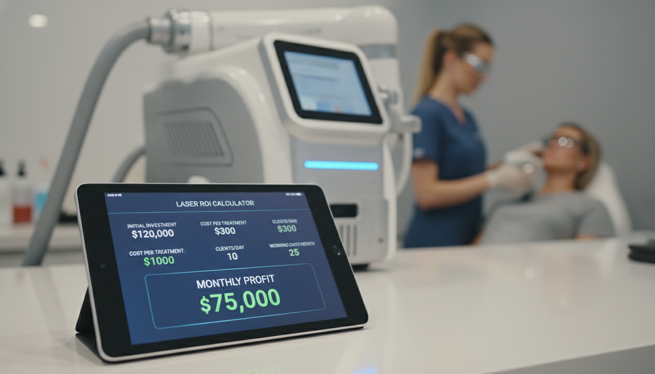 aesthetic clinic laser ROI calculator