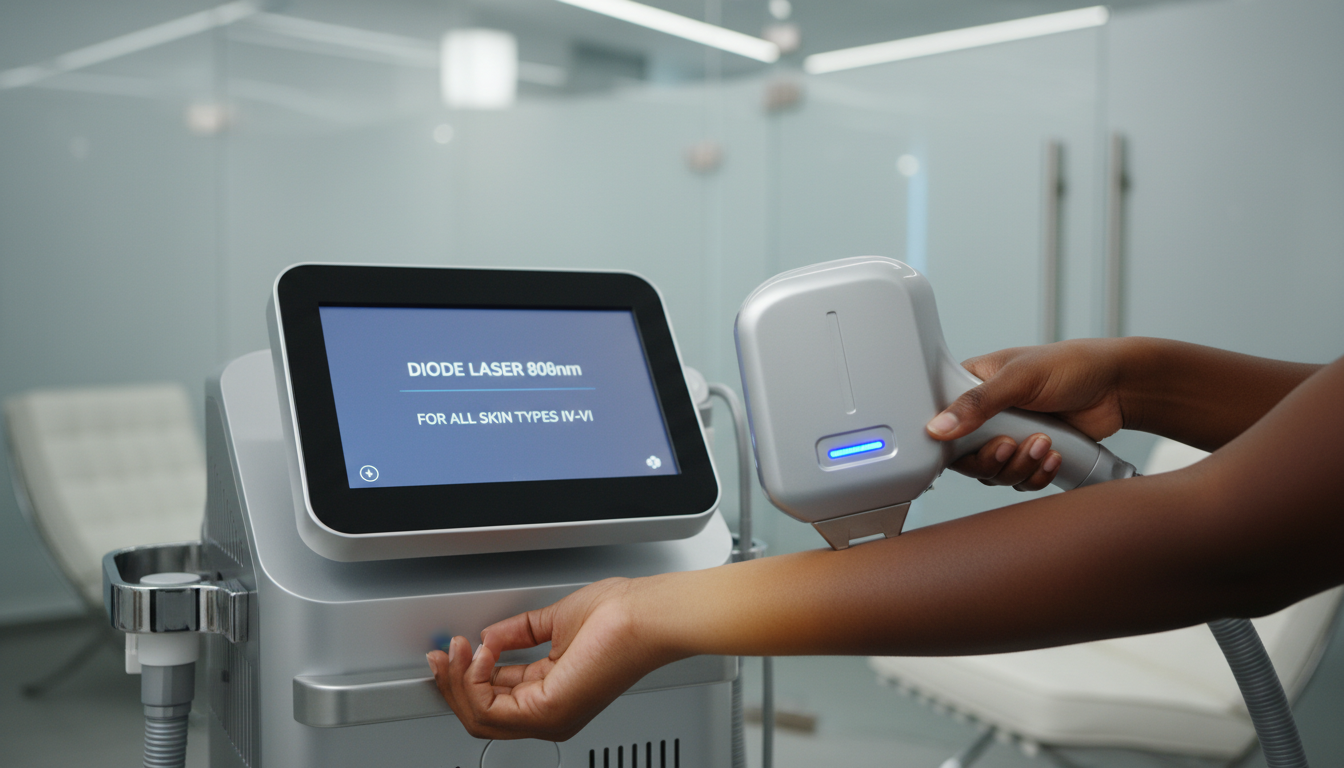 Fitzpatrick skin types IV-VI laser hair removal