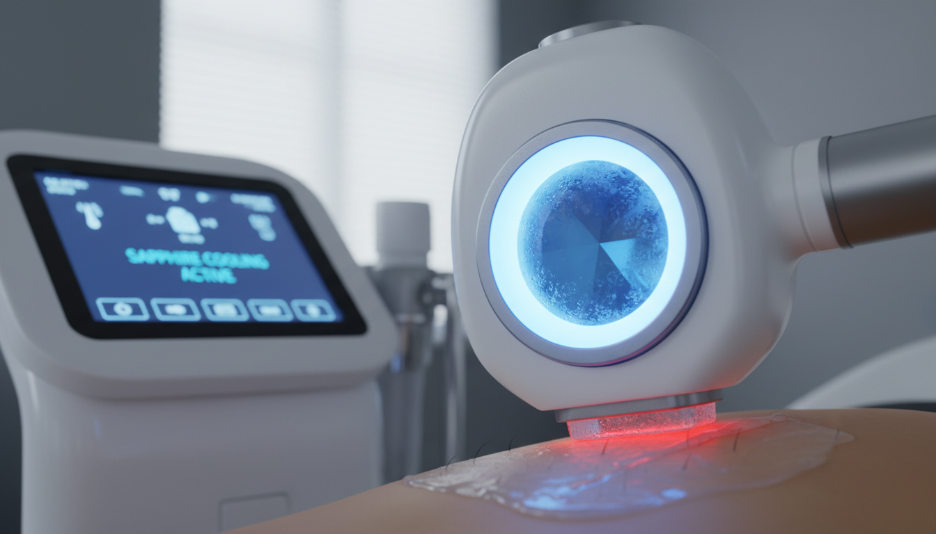 Sapphire contact cooling system