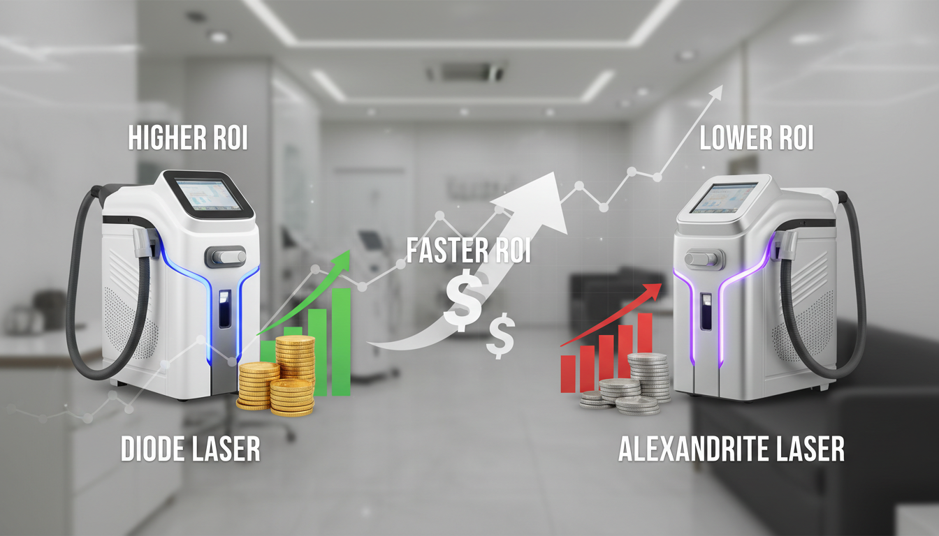 diode vs alexandrite laser ROI